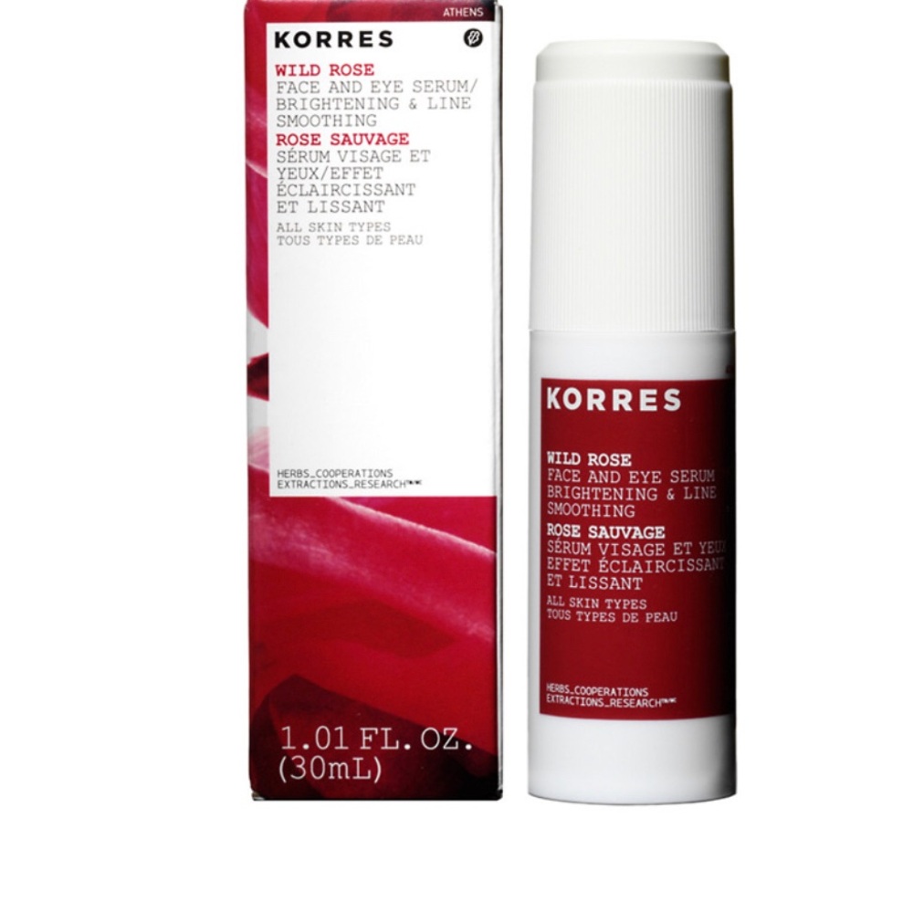 Korres Wild Rose Face and Eye Serum, New in box 30ml